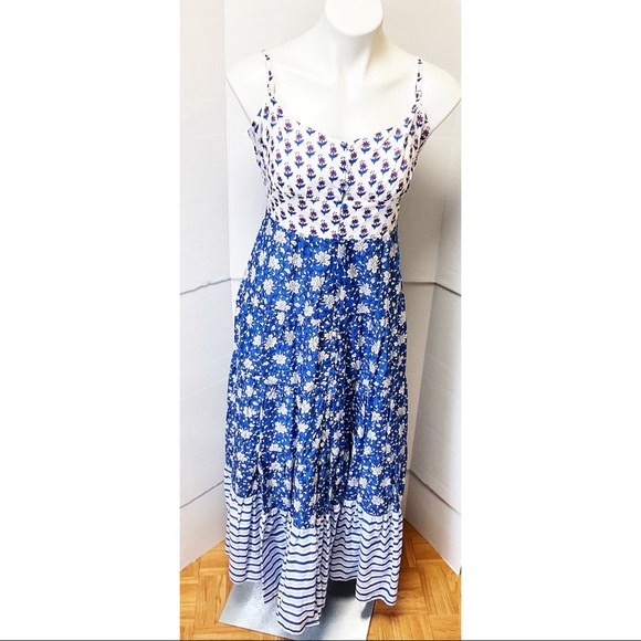 🆕💕HP💕{J.Crew} Button-Front Mixed Block Print Maxi - Picture 16 of 16